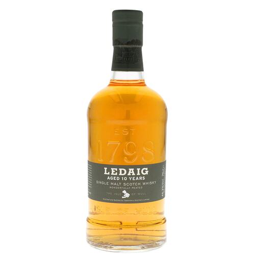 欧洲直邮ledaig利得歌/里爵威士忌10年46.3%700ml英国礼盒装洋酒