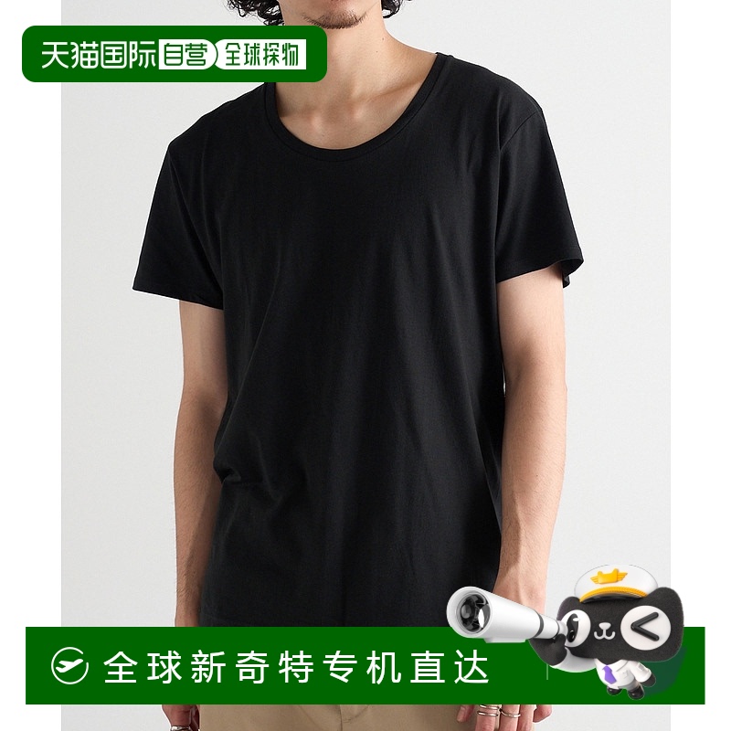 1h可退 日本直邮TRUSS 男女同款 slim fit 深U领短袖T恤 SFU-114