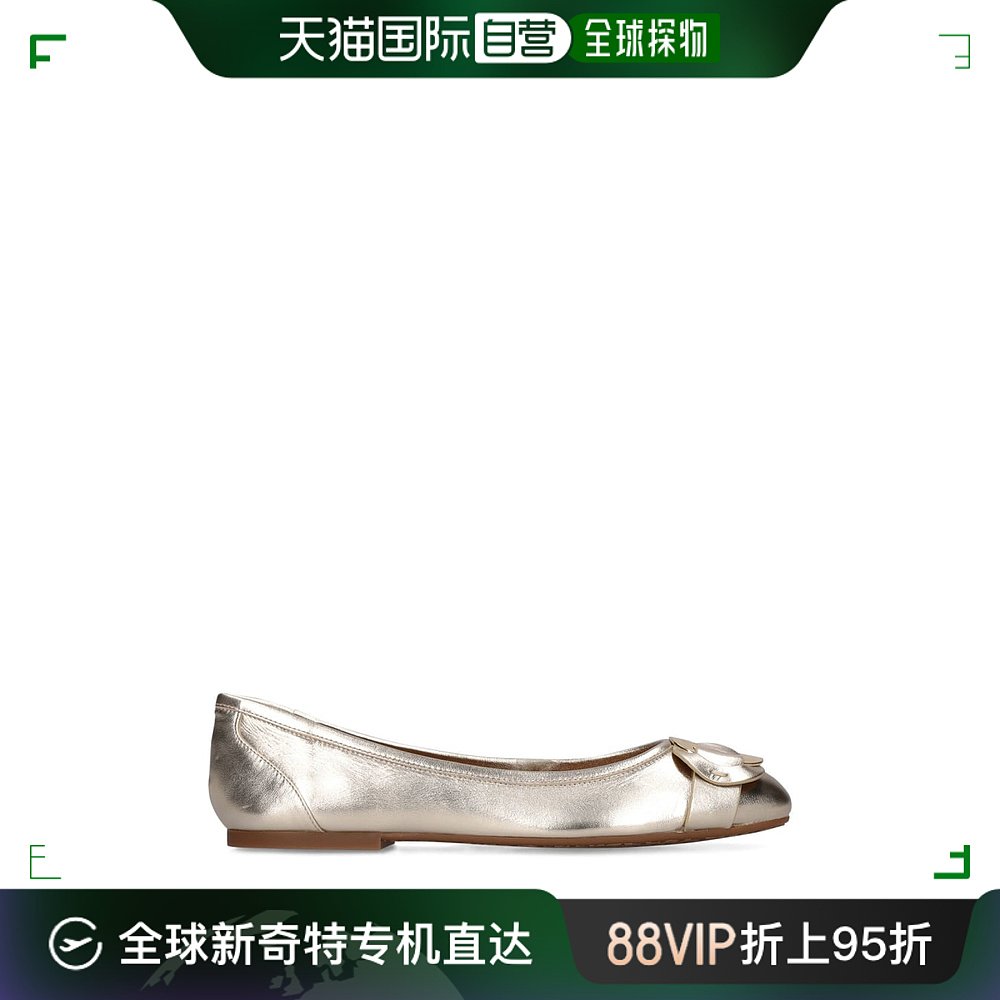 香港直邮潮奢 SEE BY CHLOÉ 女士10毫米Chany皮革芭蕾平底鞋