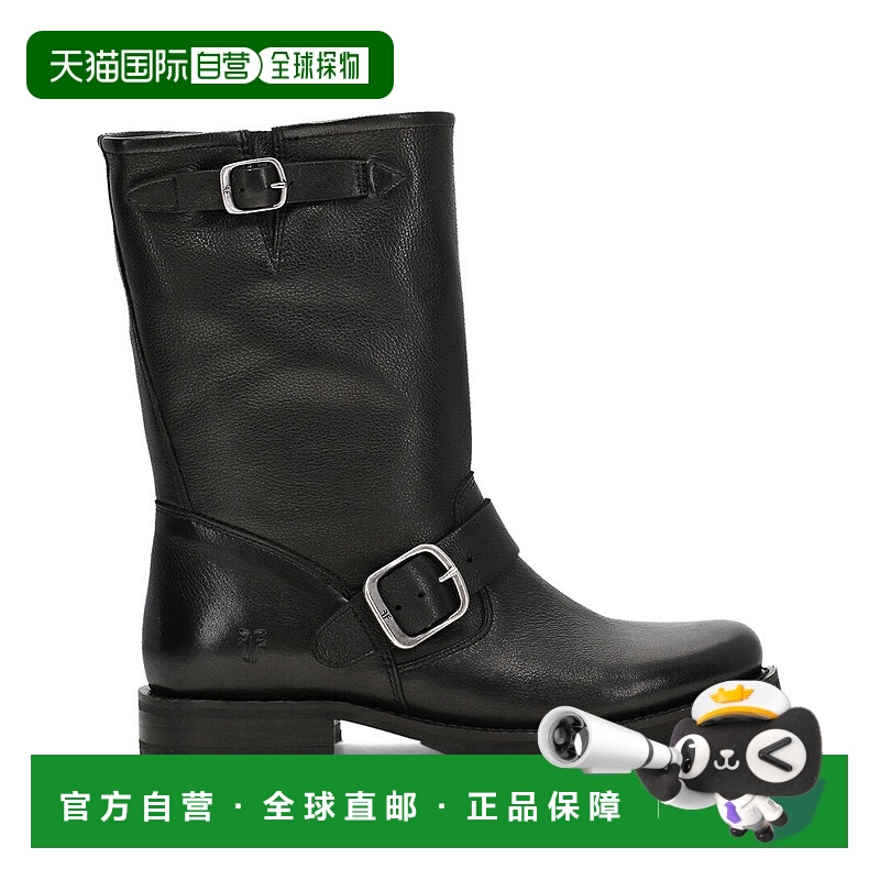 自营Frye Veronica Flex Leather Bootie - black 美国奥莱直发