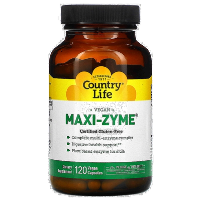 香港直发Country Life乡村生活木瓜蛋白酶全素胶囊120粒脂肪动物