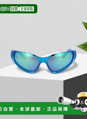 香港直邮BALENCIAGA 女士眼镜 BB0202S003 SS2025巴黎世家 蓝色