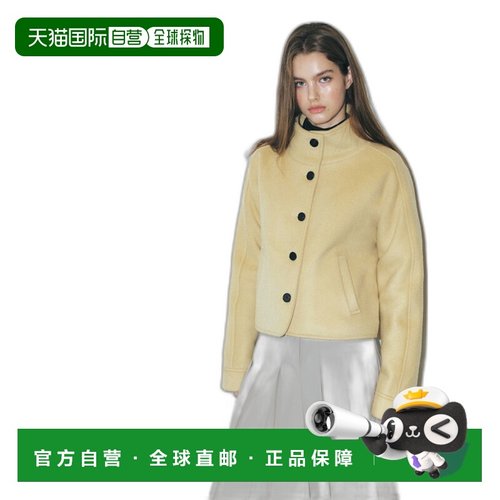 韩国直邮ETMON 女士女士精品WC130TWW10 Camel Hair High-Neck Coa
