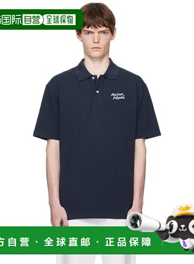 1h可退 香港直邮MAISON KITSUNE 男士 海军蓝 Handwriting Comfor