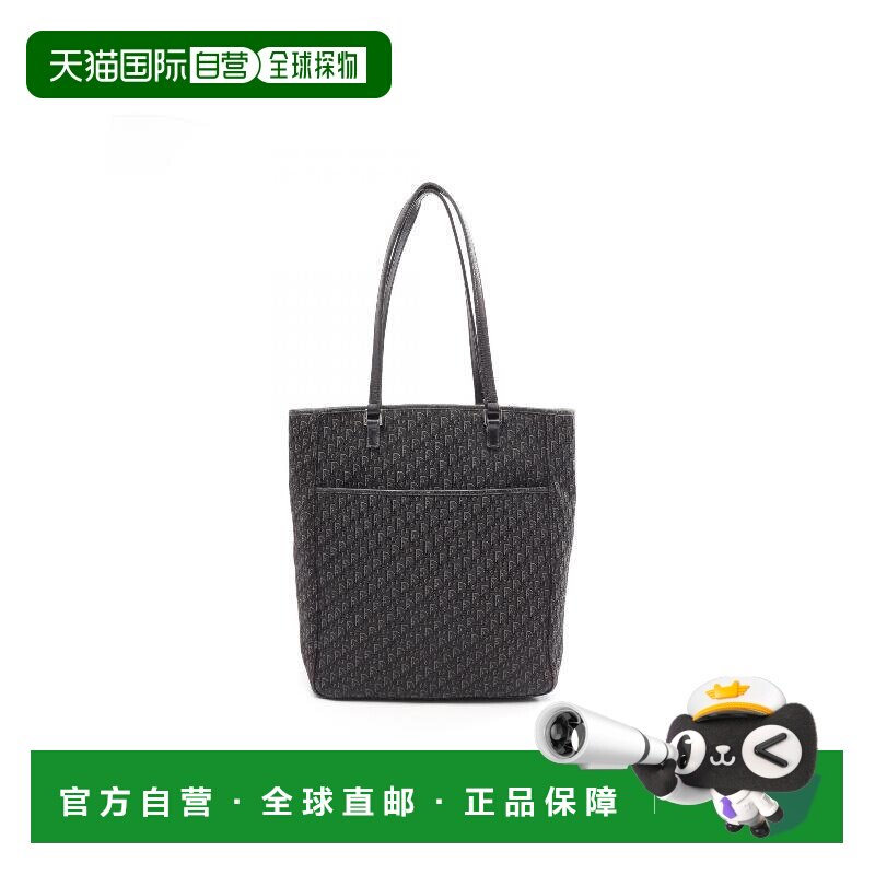 日本直邮中古二奢Dior迪奥女包B级9新tote手提袋帆布托特包黑色