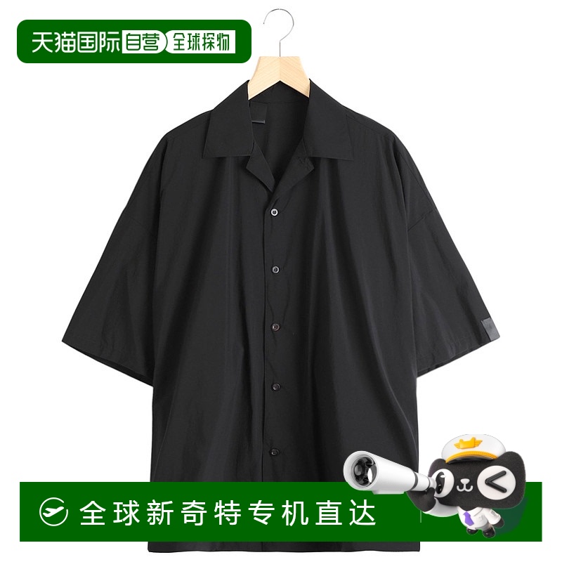 1h可退 日本直邮N.HOOLYWOOD男士宽松半袖开襟衬衫 大廓形设计 功