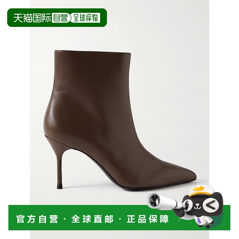 1h可退 香港直邮潮奢 Staud 女士 Sebastian 皮质短靴 F25F1028LN