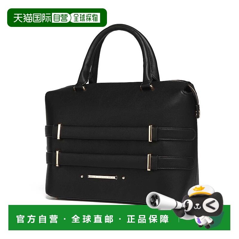 自营mia k collectionMia K Leila女士手提包-黑色 美国奥莱直发