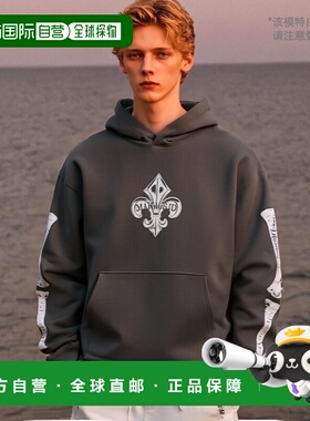 韩国直邮MAHAGRID 男女同款24年新款美式复古校园休闲卫衣MG2ESMM