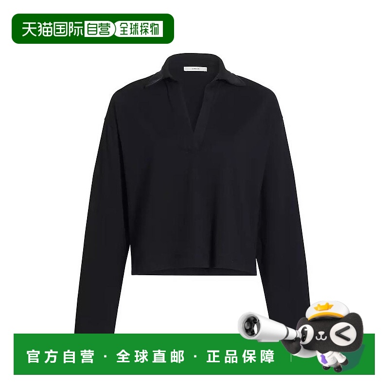 【美国直邮】vince 女士 Polo衫长袖上衣女装
