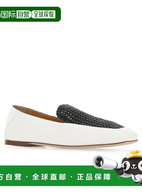 香港直邮CHLOÉ 女士休闲鞋 C23S805CC90K SS2023 白色 徽标乐福鞋