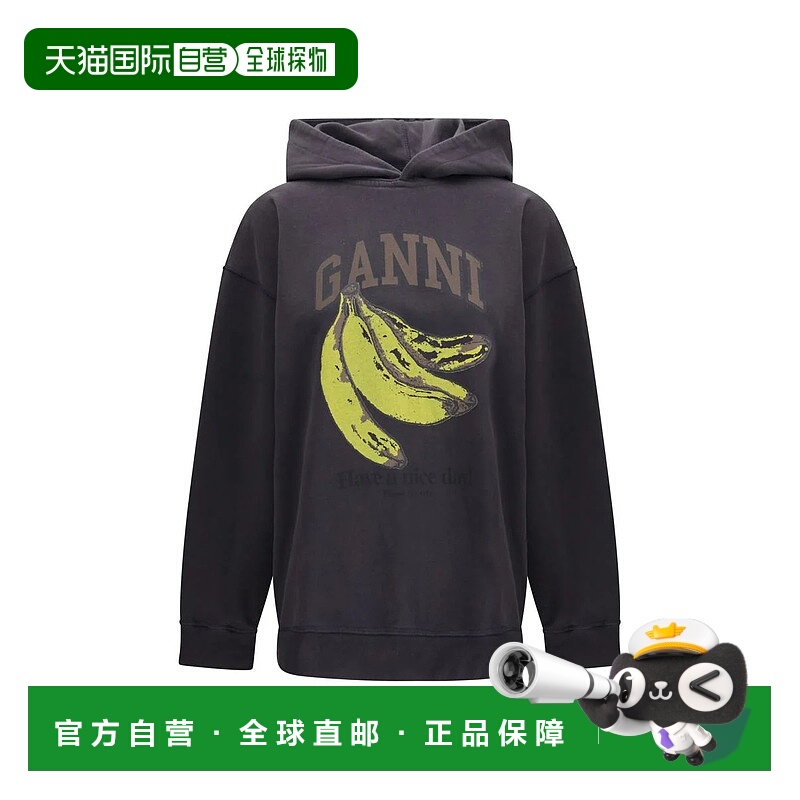 香港直邮GANNI 女士针织衫 A1060025252 SS2026 黑色 Ganni Sweat