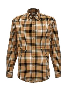 潮奢 Burberry 巴宝莉 男士 'Simson' 衬衫 8070582ARCHIVEBEIGE