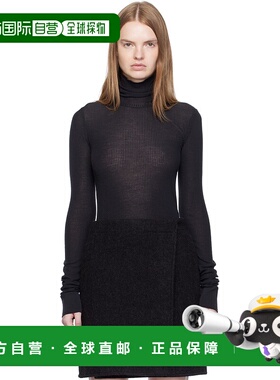 1h可退 香港直邮潮奢 Lemaire 女士 灰色无接缝高领毛衣 TO1460LK