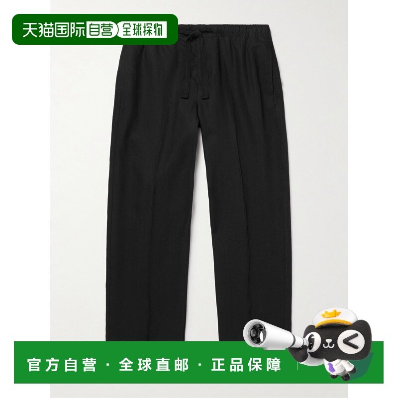 1h可退 香港直邮Orlebar Brown 男士 Alex 锥形亚麻抽绳裤子 2815
