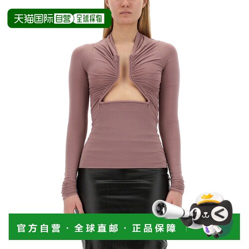 1h可退 香港直邮RICK OWENS 女士衬衫 RP01D2222HBZ63 SS2024 粉