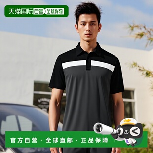 自营cutter & buckCBUK 男士 Chambers Polo 衫 - 黑色/链接 美国