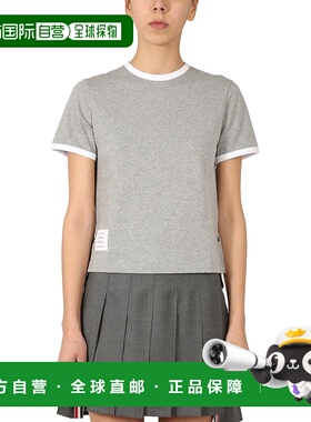 香港直邮THOM BROWNE 女士T恤 FJS075A00042055 CO 灰色