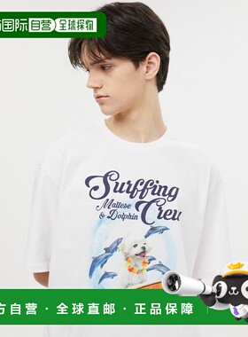 韩国直邮WAIKEI韩国小众设计师狗狗图案时尚日常T恤YK23HSTS05