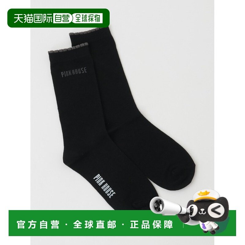 1h可退 日本直邮PINK HOUSE 女士简约LOGO短袜 A2153PSC027