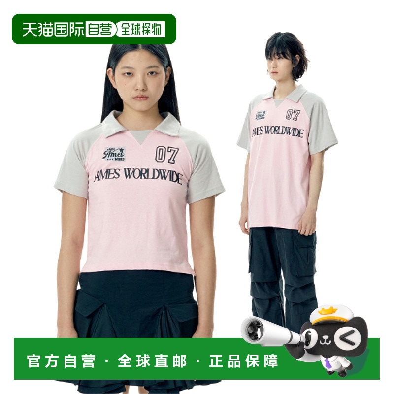 韩国直邮AMES WORLDWIDE 女士女装T恤AM2EMUT503APK