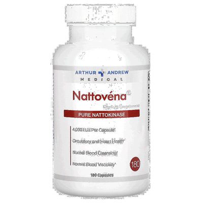 香港直发Arthur Andrew Medical纳豆激酶胶囊循环心脏清洁180粒