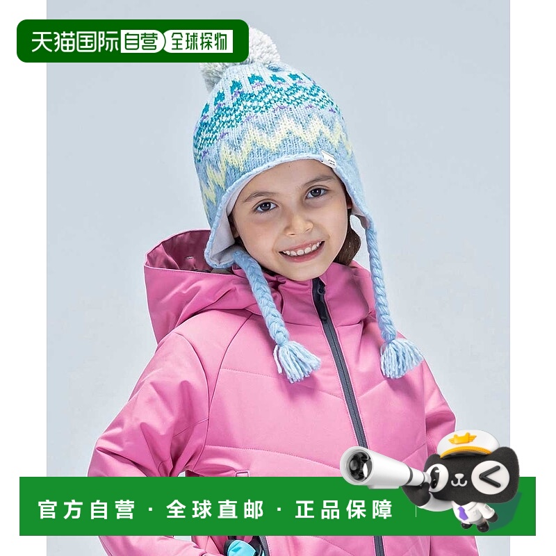 日本直邮(K)phenix ESG23HW91 Mix Border Junior Earflap Beanie