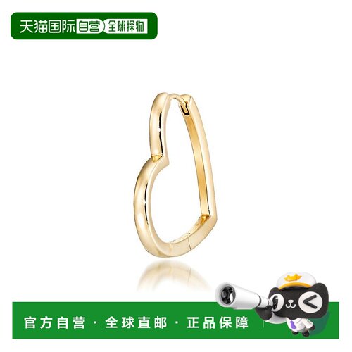 日本直邮日潮 Star JewelryK10 耳环HEART CLICK 圆环耳钉（L/单: