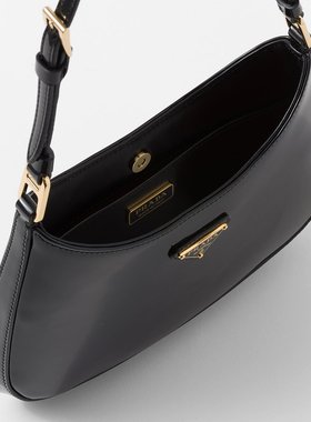 PRADA 女士斜挎包 1BC169069VHOOF03KJ CO 黑色 可调节肩带单肩包