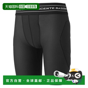 日本直邮Descente 儿童棒球带护垫滑垒裤 JSTD - 692P [Jr] 黑色