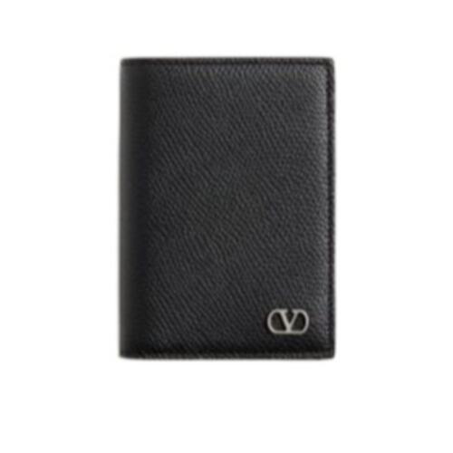 VALENTINO 男士钱包 YP0AP1UAG0NO CO 黑色 徽标卡包