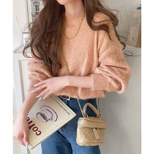 Classical Elf 女士秋冬柔软绒感高领宽松毛衣 ce1050232