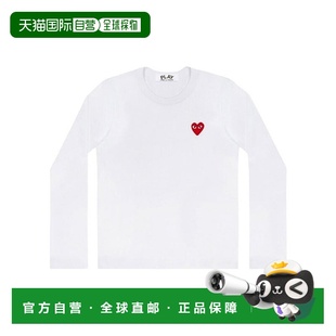 Des T恤 Garcons 红心长袖 AZT1170512White Play 香港直邮Comme