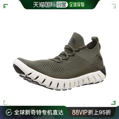 北面Hyper Flex Oscilate软底绑带运动鞋橄榄绿×白2