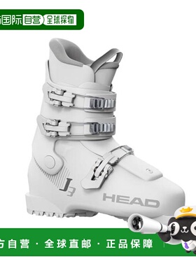 日本直邮HEAD 儿童滑雪靴 24 J3 白色灰色 [Jr]