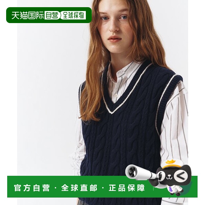 韩国直邮Dunst2023秋冬新品中性风经典女款背心UDSW3C102N2尼龙