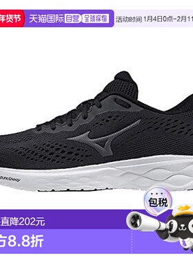 【日本直邮】Mizuno美津浓 跑鞋 轻量 黑色x灰色 28cm 2E运动鞋