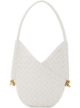 bottegaveneta葆蝶家女士白色小号单肩包