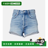 女士 舒适时尚 Ridley 香港直邮AGOLDE 牛仔短裤 blue蓝色 直筒裤