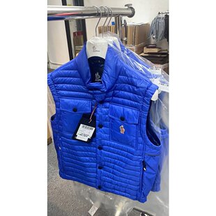 羽绒服 MONCLER GRENOBLE宝石蓝徽标绗缝无袖