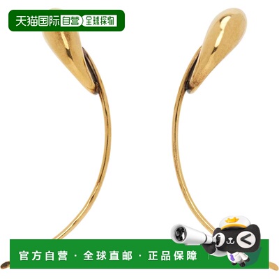 1h可退 香港直邮KHAITE 女士 Cyclone 耳坠 10131006 metal金属色