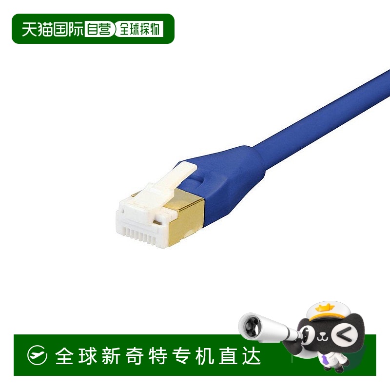 【日本直邮】Buffalo巴法络LAN线CAT7防断针连接器直线普通型蓝色