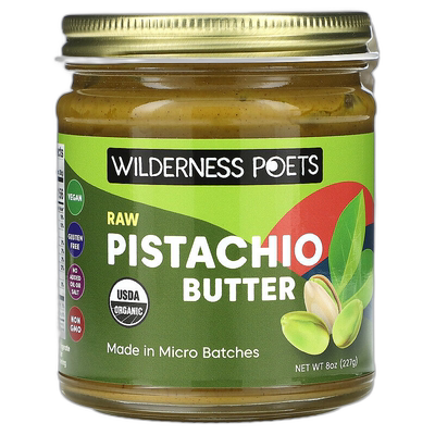 香港直邮Wilderness Poets LLC,有机生开心果脂，8 盎司（227 克