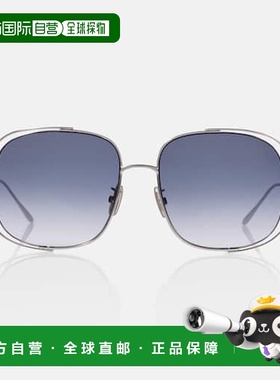 1h可退 香港直邮LOEWE 罗意威 女士 镂空方框太阳眼镜 blue蓝色