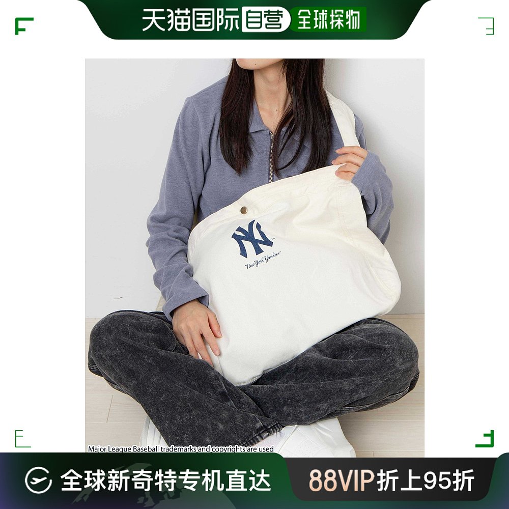 日本直邮MLB春夏新款帆布男女通用斜挎包 MT24SS03SG0018 运动包/户外包/配件 单肩包 原图主图