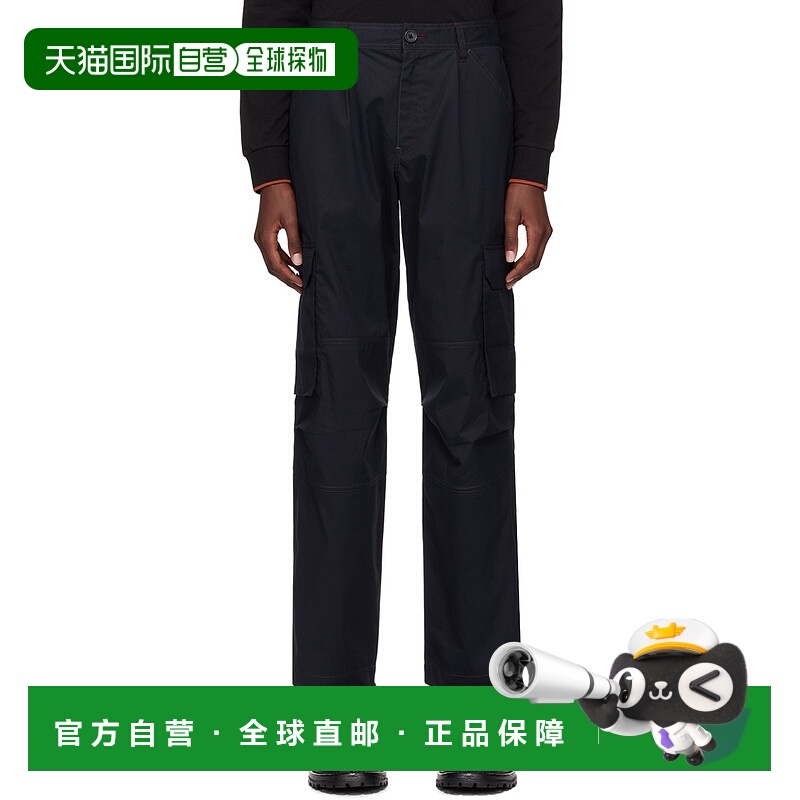 1h可退 香港直邮潮奢 Paul Smith 男士 海军蓝 Loose-Fit 工装裤