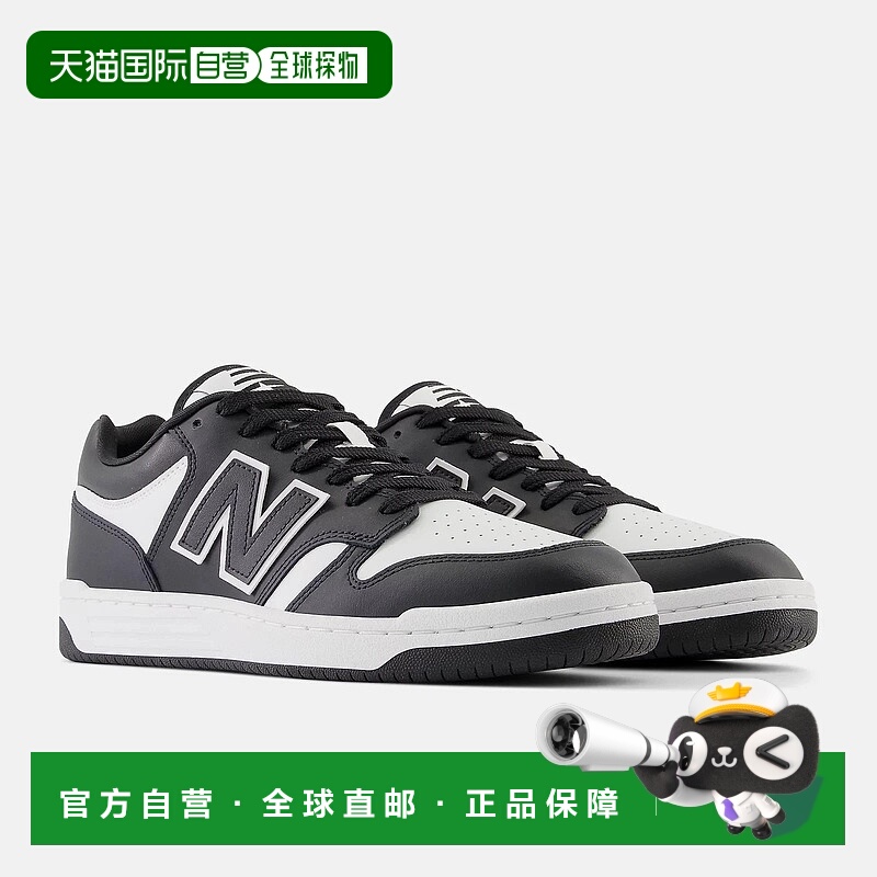 自营New Balance 480 BB480LBA Sneakers Men Black White Low To