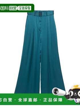 香港直邮Zimmermann 褶饰搭扣休闲裤 2151PF24R阔腿裤西装裤