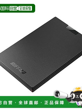 【日本直邮】Buffalo 便携式 SSD SSD-PG2U3-BC 黑色 2TB 备份