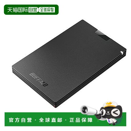 【日本直邮】Buffalo 便携式 SSD SSD-PG2U3-BC 黑色 2TB 备份